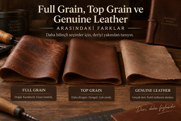 Full Grain, Top Grain ve Genuine Leather Arasındaki Farklar
