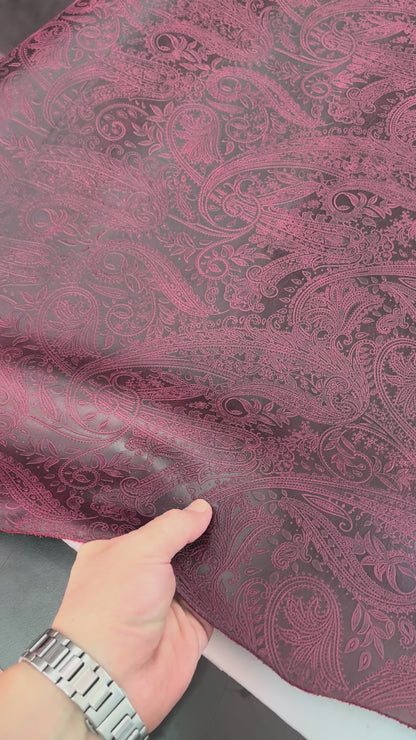Kaşmir Desen Bordo